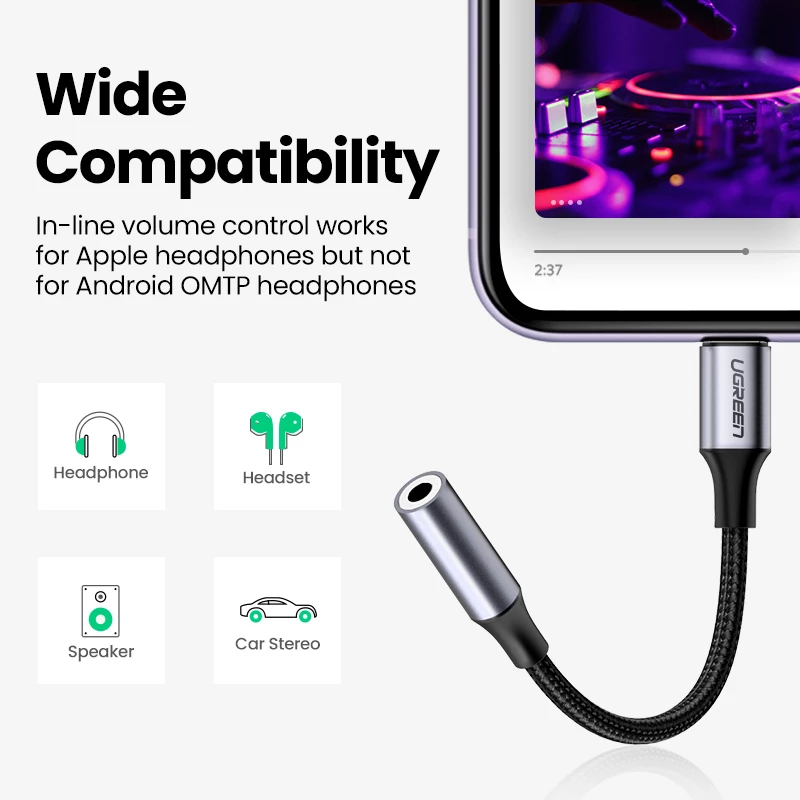 UGREEN-Lightning-to-3.5mm-Headphones-Adapter-MFi-Certified-3