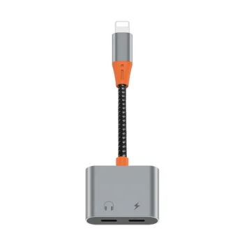 WiWU LT09 Lightning to Dual Lightning Audio Converter