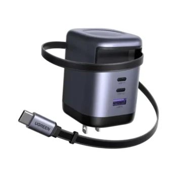 UGREEN Nexode X606 100W GaN USB-C Retractable Charger with Built-in Cable