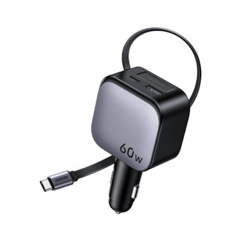 UGREEN 60W EC602 Car Charger with Retractable Cable