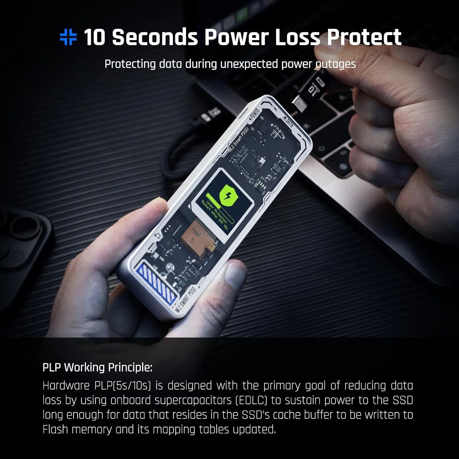 Dockcase-Explorer-Edition-Smart-M.2-NVMe-SSD-Enclosure-Pro-Glossy-Silver4