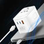 Ldnio-Z8-45W-3-USB-Ports-GaN-Universal-Travel-Adapter