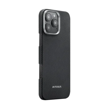 Pitaka Classic Ultra-Slim Case for iPhone 16 Pro Max / 16 Pro -Black/Grey (Twill)