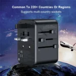 XDCH-072-65W-5-USB-Ports-Universal-Travel-Adapter-Black