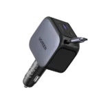 UGREEN Nexode Car Charger 145W with Retractable USB-C Cable